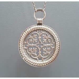 Kalevala Koru Tuukkalan Riipus Silver pendant necklace Finland Scandinavian EUC